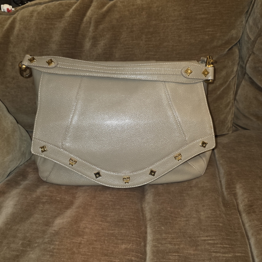 MCM Leather Flap Shoulder Bag